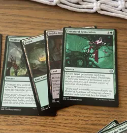 MTG Minor Miscut Error Lot of 11 Cards Misprint LP To NM - Image 2