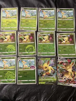 Pokemon Gem Pack Vol.2 Leafeon Lot Of 12 Cards - Image 1