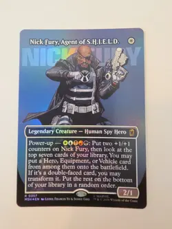Nick Fury, Agent of S.H.I.E.L.D. - MTG - Borderless - Marvel - #357 - NM - Foil - Image 1