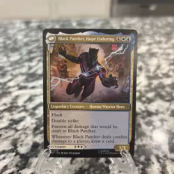 MTG Marvel Super Heroes - King T'Challa/Black Panther Mythic 219 EN - Image 2