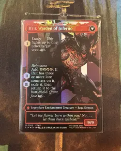 MTG Clive, Ifrit's Dominant/Ifrit, Warden Of Inferno 0385 Final Fantasy Foil, NM - Image 2