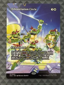 MTG Teleportation Circle #0002 Borderless Mythic TMNT Source Material (PZA) - Image 2