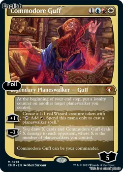 MTG Commodore Guff (Display Commander) (Foil Etched) - Thick Stock [CMM - 781... - Image 1
