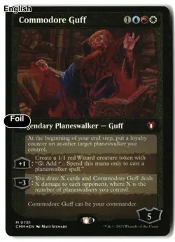 MTG Commodore Guff (Display Commander) (Foil Etched) - Thick Stock [CMM - 781... - Image 2