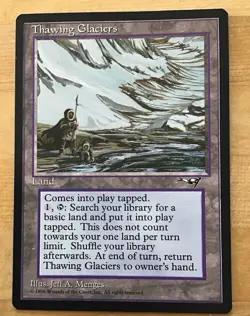 1996 Magic The Gathering Thawing Glaciers Near Mint - Image 1