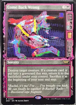 Come Back Wrong #309 Duskmourn Showcase Regular Rare *Buy 2 Get 1 FREE - Image 1