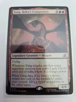mtg, Fang, Roku's Companion Avatar: The Last Airbender: Eternal-Legal Foil NM - Image 1