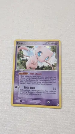 Pokemon TCG Mew 10/92 EX Legend Maker Holo Rare Card 2006 - Image 1