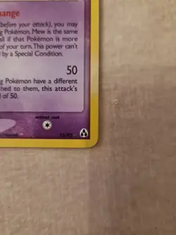 Pokemon TCG Mew 10/92 EX Legend Maker Reverse Holo Rare Card 2006 - Image 5
