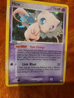 Pokemon TCG Mew Legend Maker Holo Rare Card 10/92 2006 Tail Swirl - Image 1