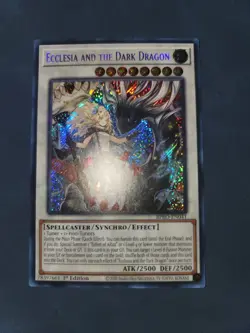 Yugioh! Ecclesia and the Dark Dragon BPRO-EN041 Secret Rare NM-M 1st Edition - Image 4