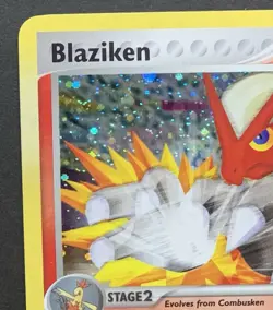 2006 Pokemon POP Series 1 BLAZIKEN 1/17 Holo Foil LP EX-NM - Image 3