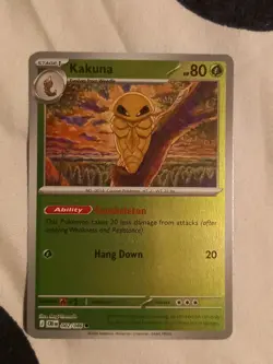 Weedle, Kakuna & Beedrill ex Reverse Holo/Double Rare - Chaos Rising Pokemon TCG - Image 3