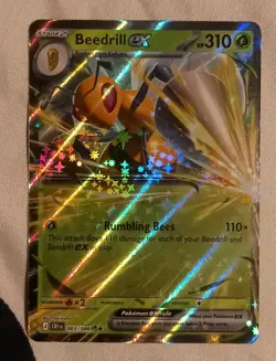 Weedle, Kakuna & Beedrill ex Reverse Holo/Double Rare - Chaos Rising Pokemon TCG - Image 4