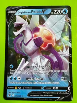Pokemon TCG Origin Forme Palkia V 039/189 SWSH10: Astral Radiance Ultra Rare DMG - Image 1