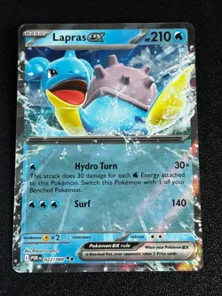 Pokemon TCG Lapras ex 022/088 ME03: Perfect Order Double Rare NM - Image 1