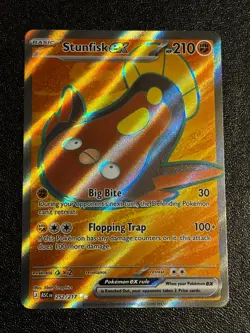 Pokemon TCG Stunfisk ex 252/217 ME: Ascended Heroes Ultra Rare NM - Image 1