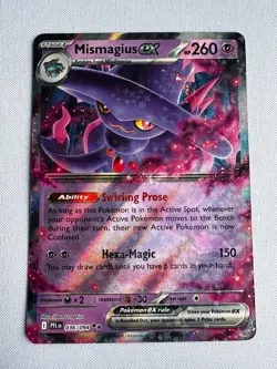 Pokemon TCG Mismagius ex 036/094 ME02: Phantasmal Flames Double Rare NM - Image 1