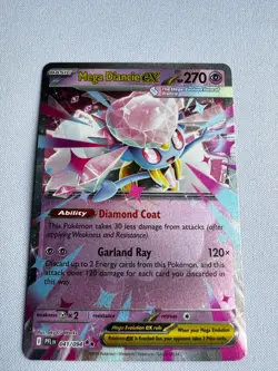 Pokemon TCG Mega Diancie ex 041/094 ME02: Phantasmal Flames Double Rare NM - Image 1