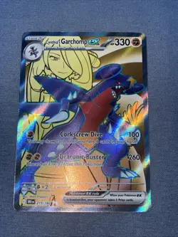 Pokemon TCG Cynthia's Garchomp ex 215/182 Sv10: Destined Rivals Holo NM - Image 1
