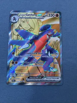 Pokemon TCG Cynthia's Garchomp ex 215/182 Sv10: Destined Rivals Holo NM - Image 2