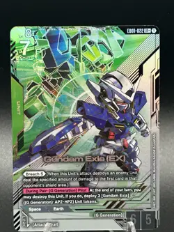 Gundam TCG Gundam Exia (EX) EB01-022 (LR+) Eternal Nexus EB01 NM English - Image 3