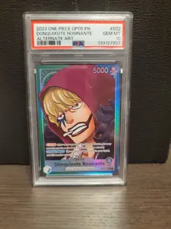 Donquixote Rosinante Leader Alt Art PSA 10 - One Piece OP05-022 New Era English - Image 1