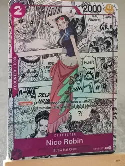 Nico Robin One Piece Full Art Sexy Waifu doujin ACG Art Card - Image 3