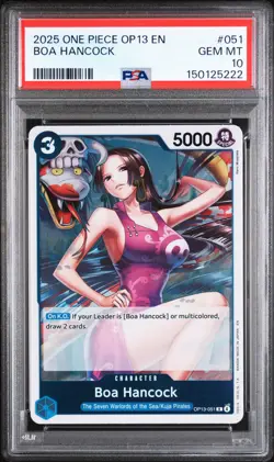 PSA 10 2025 One Piece Op13-Carrying On His Will #051 Boa Hancock GEM MT - Image 1