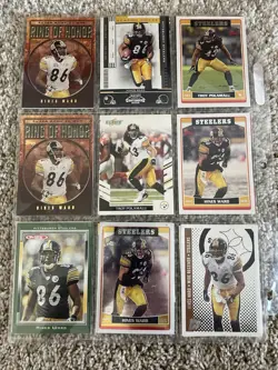 Lot of 36 Pittsburgh Steelers Football Cards – Ward, Polamalu, Bettis, Bradshaw - Image 3