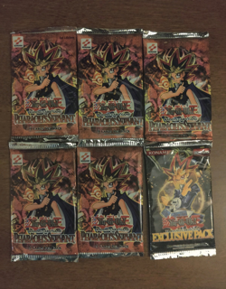 Konami Yu-Gi-Oh! Pharaoh's Servant + Exclusive 1st Edition Booster Pack Lot of 6 - Image 1