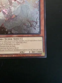 Konami Yu-Gi-Oh! Ash Blossom & Joyous Spring Secret Rare Holo LE UP01-EN003 - Image 4