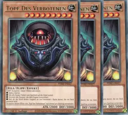 yugioh 3x Topf Des Verbotenen PHRE-DE027 RARE 1AUFLAGE DEUTSCH - Image 1