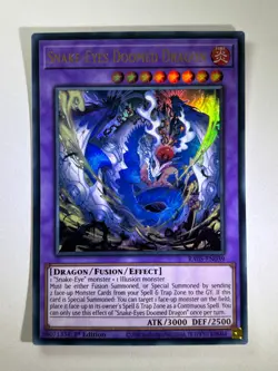 Snake-Eyes Doomed Dragon RA05-EN039 Ultra Rare 1st Edition YuGiOh Card NM - Image 1