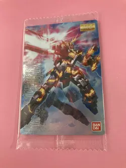 RX-0 UNICORN GUNDAM 02 BANSHEE 050GUNDAM Wafer Card BANDAI Very Rare NEW - Image 3