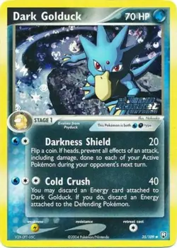 Dark Golduck - 35/109 - Uncommon - Reverse Holo HP, English Pokemon EX Team Rock - Image 1
