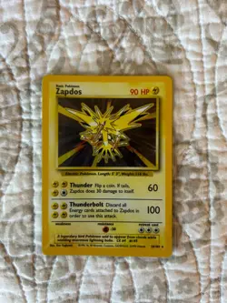 Pokemon TCG Zapdos Base Set 16/102 Holo 1999-2000 Wizards Base Set Copyright... - Image 2