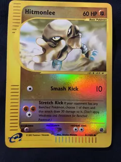 Pokemon Card Hitmonlee Reverse Holo LP Expedition 81/165 - Image 1