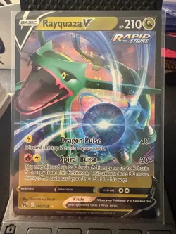 Rayquaza V 100/159 Holo V Rare Crown Zenith Pokemon Near Mint - Image 1