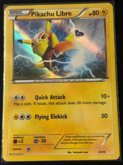 Pikachu Libre (30 30/30 Holo XY Trainer Kit: Pikachu Libre & Suicune Pokemon MP - Image 1