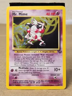 Pokemon TCG Mr. Mime Holo Rare Jungle Tcg Vtg Play Game Trade Collect - Image 1