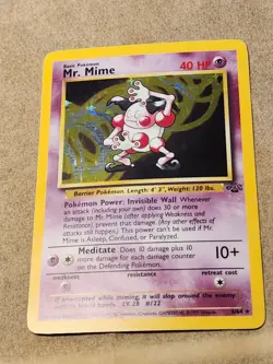 Pokemon TCG Mr. Mime Holo Rare Jungle Tcg Vtg Play Game Trade Collect - Image 2