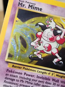 Pokemon TCG Mr. Mime Holo Rare Jungle Tcg Vtg Play Game Trade Collect - Image 3