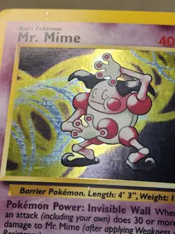 Pokemon TCG Mr. Mime Holo Rare Jungle Tcg Vtg Play Game Trade Collect - Image 5
