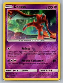 Deoxys 68/168 Rare Reverse Holo Regular Celestial Storm Pokemon TCG NM - Image 1