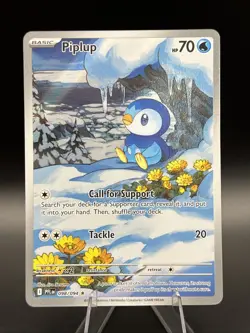 2025 Pokemon Phantasmal Flames Piplup Illustration Rare #098/094 - Image 1