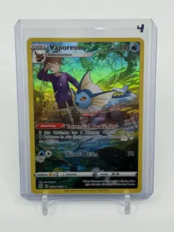 Pokemon TCG Vaporeon TG02/TG30 Full Art Trainer Gallery Brilliant Stars - Image 1