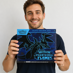 Phantasmal Flames Pokemon TCG Elite Trainer Box ETB Ripped Seal Fast Shipping - Image 1
