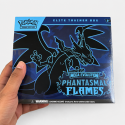 Phantasmal Flames Pokemon TCG Elite Trainer Box ETB Ripped Seal Fast Shipping - Image 2