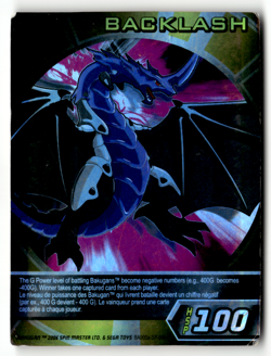 Bakugan Card - Backlash BA005a Darkus Dragonoid Holo Battle Brawlers RARE - Image 1